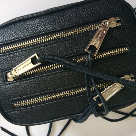 LAST ONE! Rebecca Minkoff 3-zip belt bag pebbled Black - Picture 4 of 8